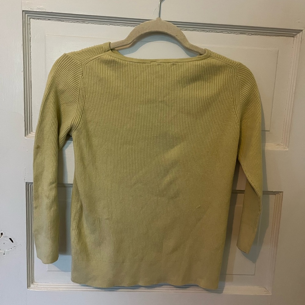 Uniqlo Women's yellow quarter sleeve top